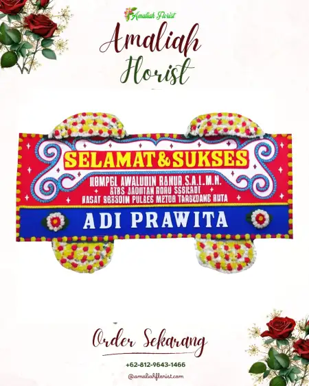 Papan Bunga Ucapan Selamat Salam Babaris