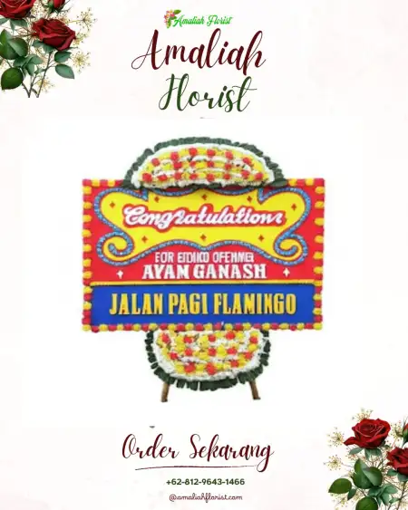 Sewa Papan Bunga Salam Babaris